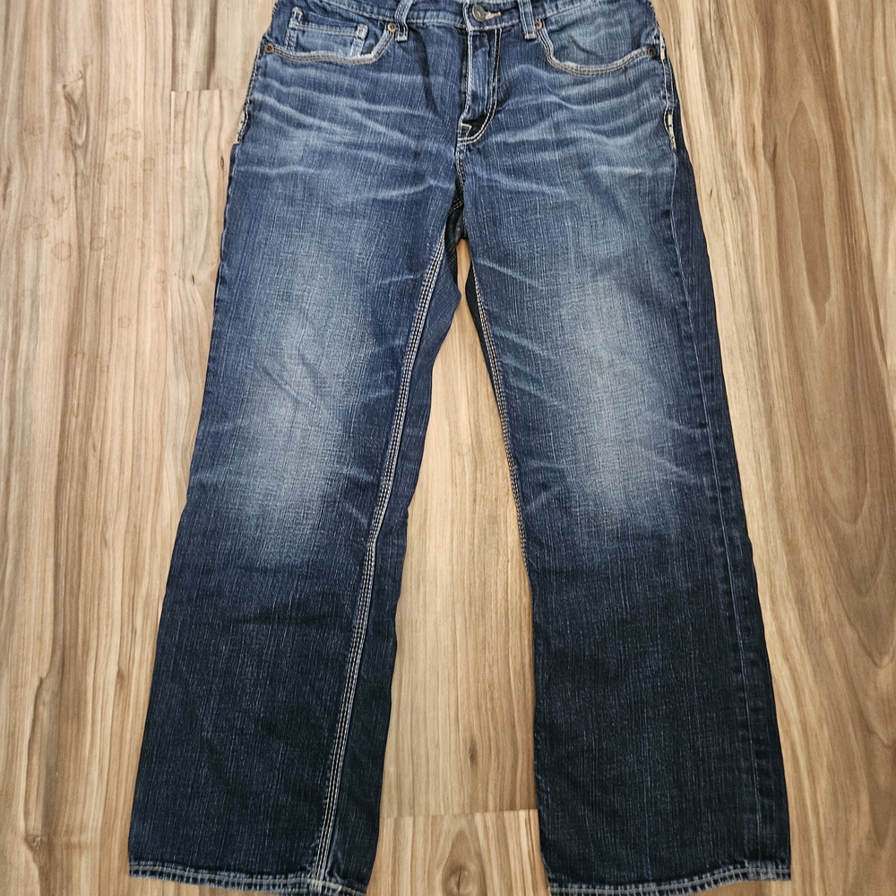 BKE Men's Dark Blue Jeans